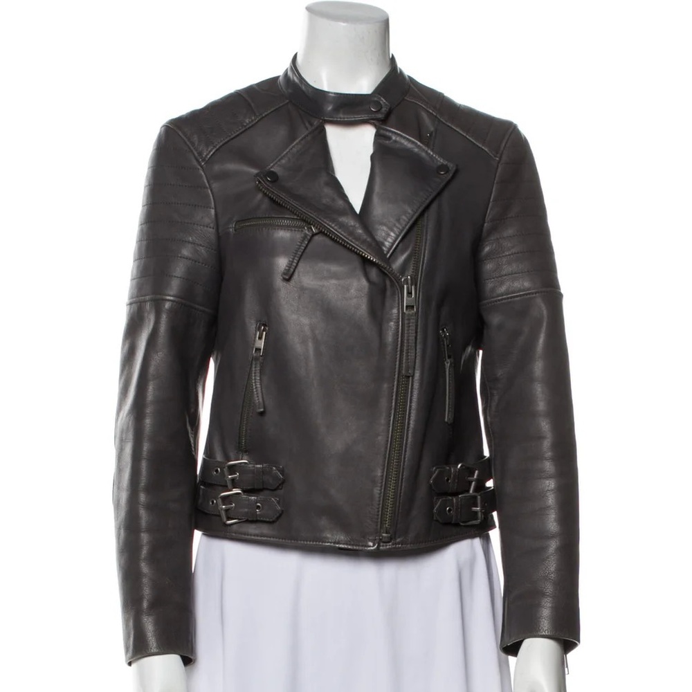 All saints leather biker jacket